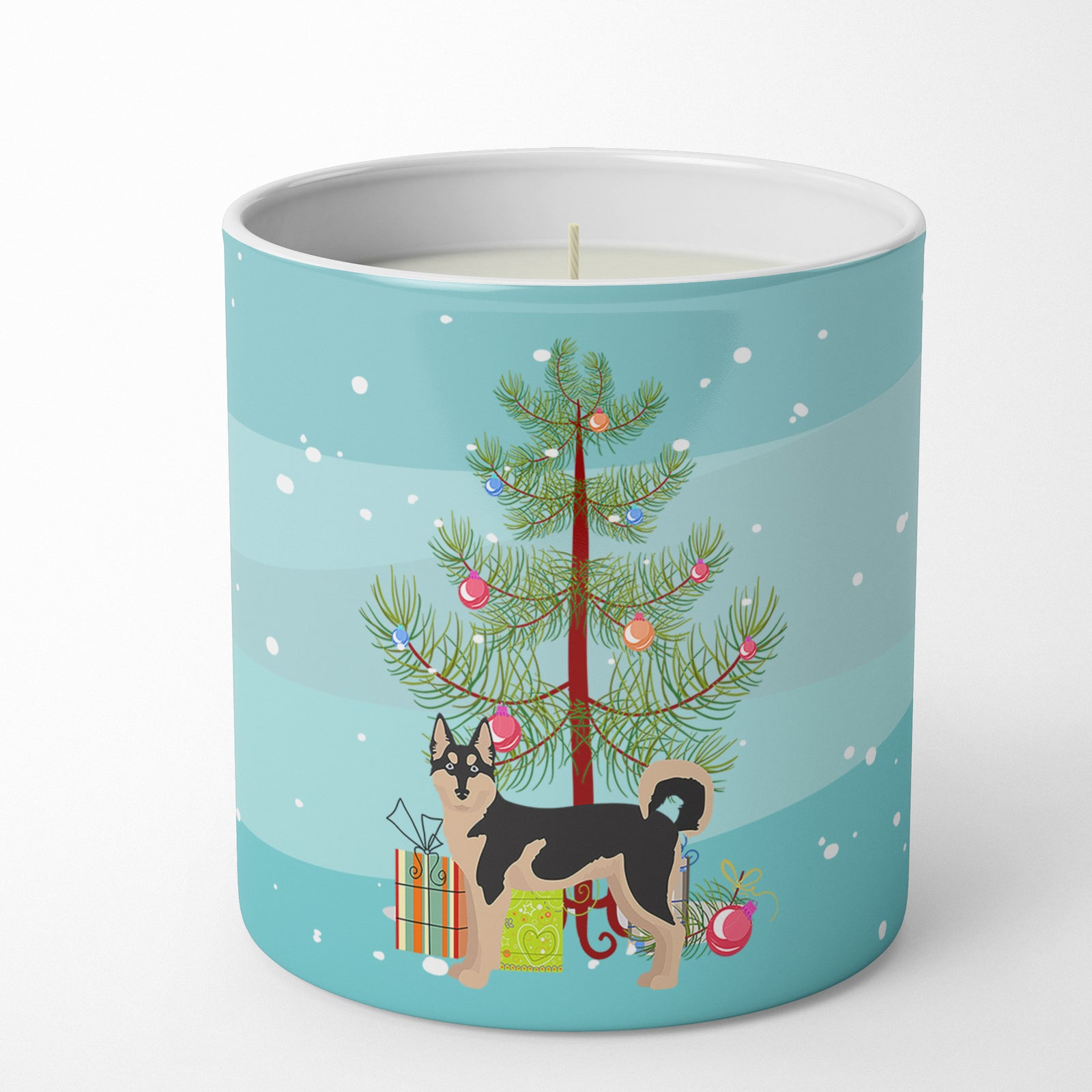 Buy this Gerberian Shepsky #2 Christmas Tree 10 oz Decorative Soy Candle