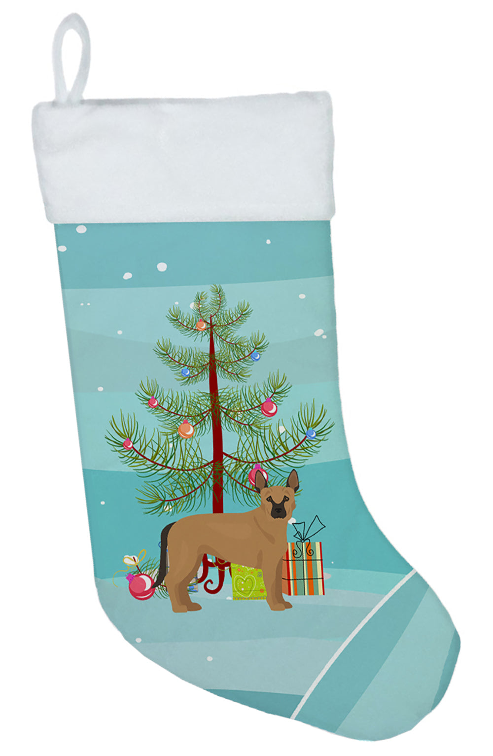 Tan German Shepherd Mastiff Mix Christmas Tree Christmas Stocking CK3832CS  the-store.com.