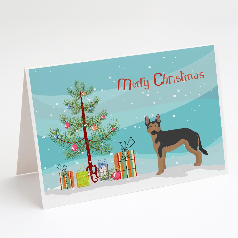 Buy this German Sheprador #2 Christmas Tree Greeting Cards and Envelopes Pack of 8