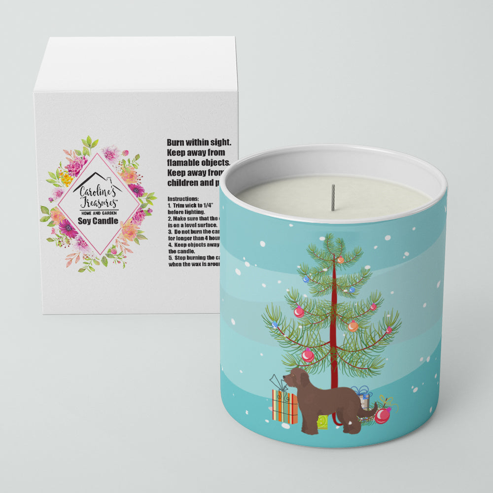 Buy this Brown Goldendoodle Christmas Tree 10 oz Decorative Soy Candle