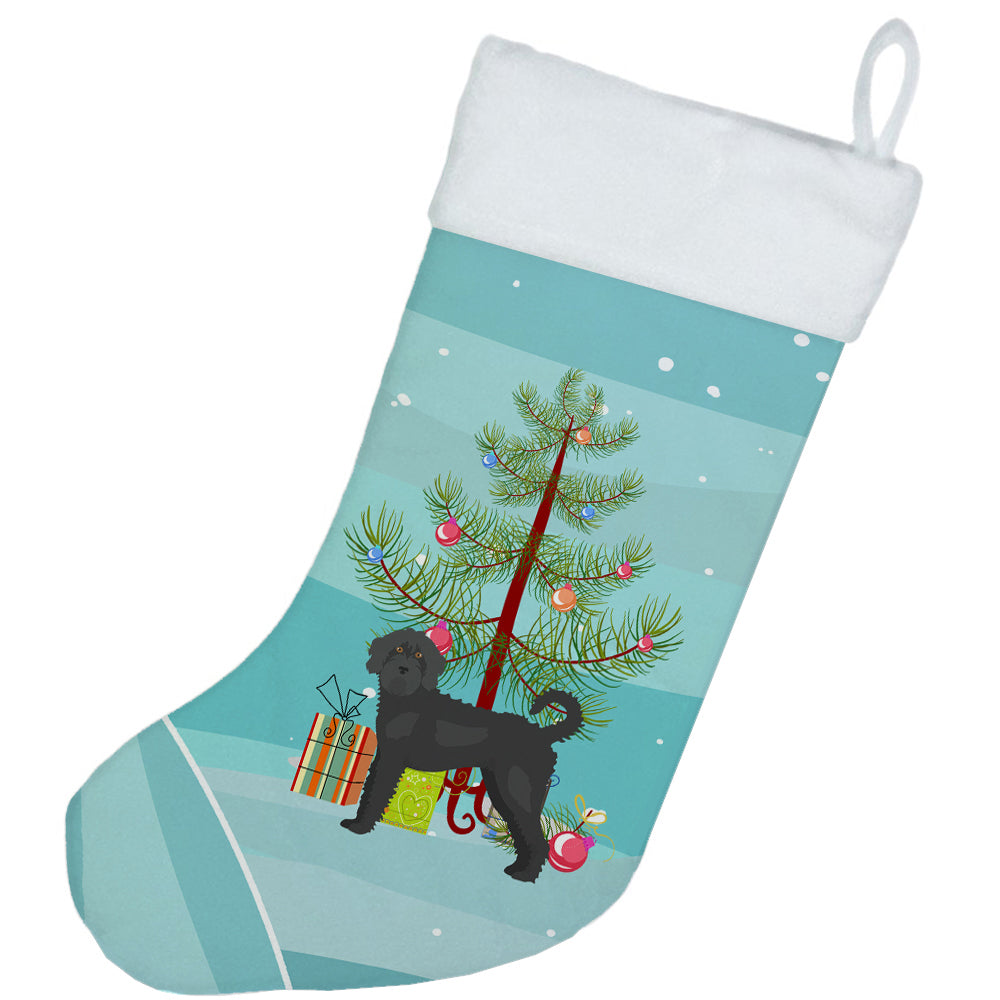 Caroline's Treasures Black Labradoodle Christmas Tree Christmas Stocking CK3847CS