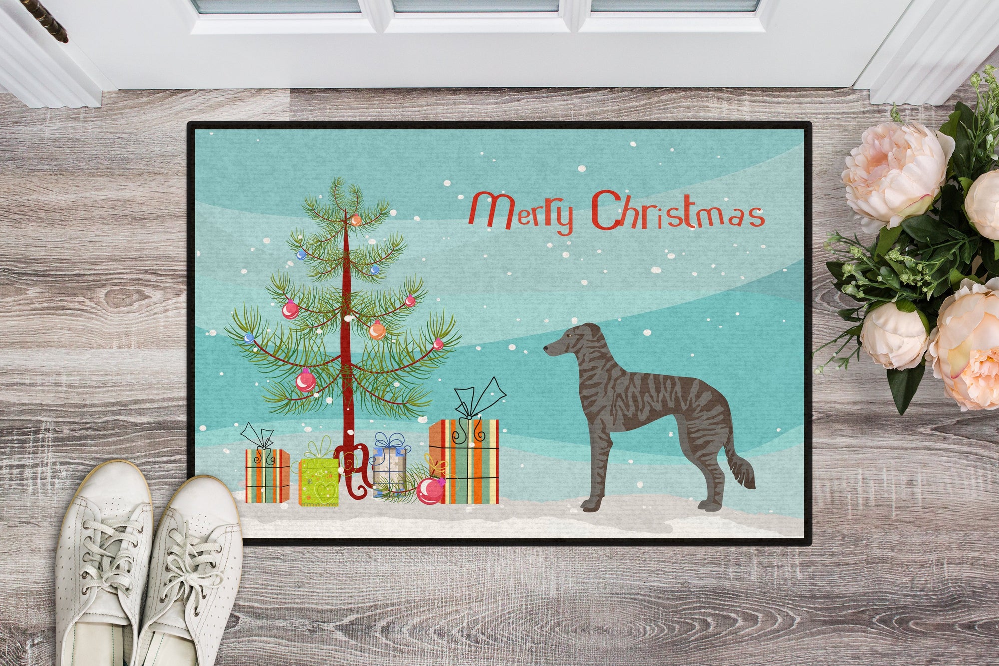 Longdog Christmas Tree Indoor or Outdoor Mat 24x36 CK3849JMAT by Caroline's Treasures
