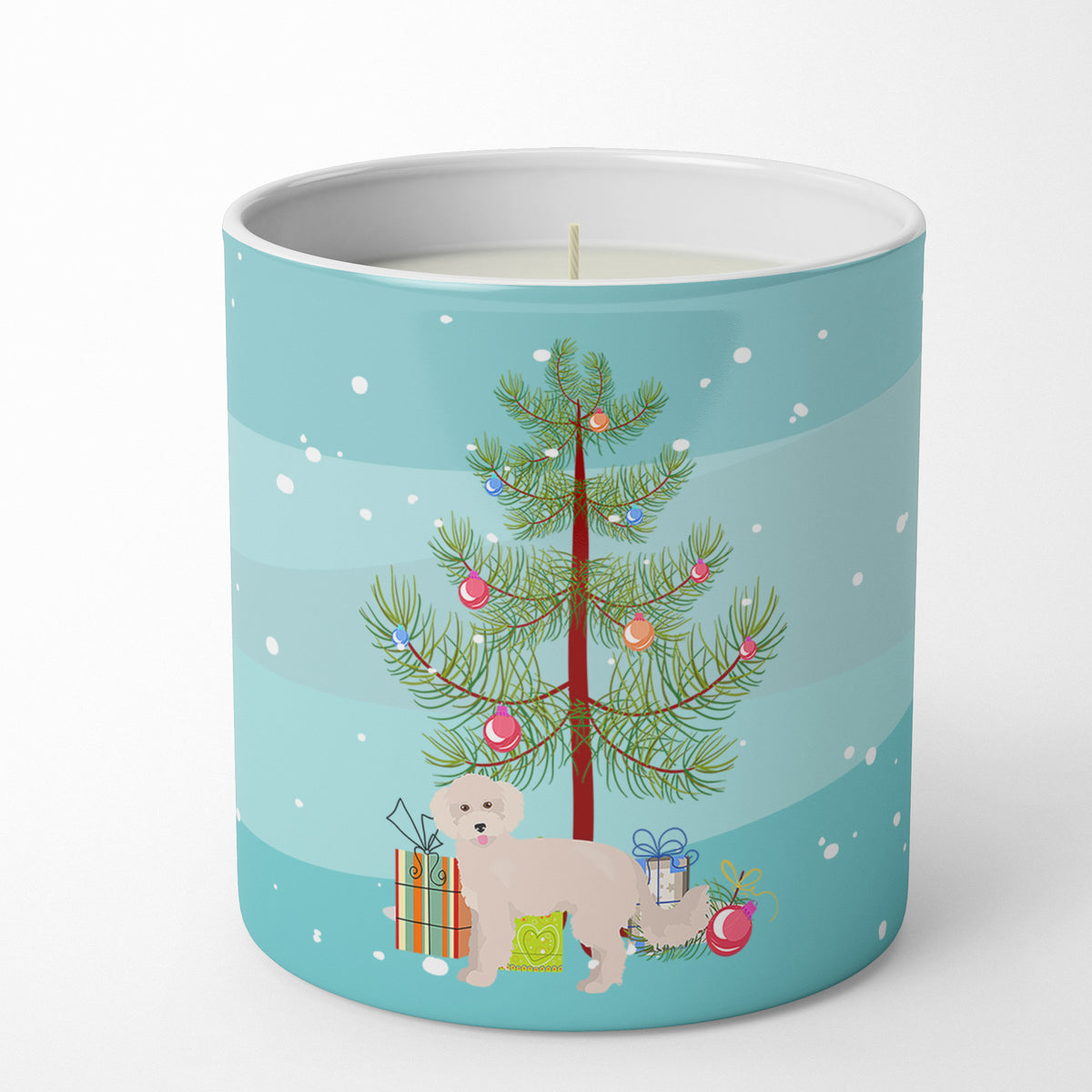 Buy this Maltipoo Christmas Tree 10 oz Decorative Soy Candle