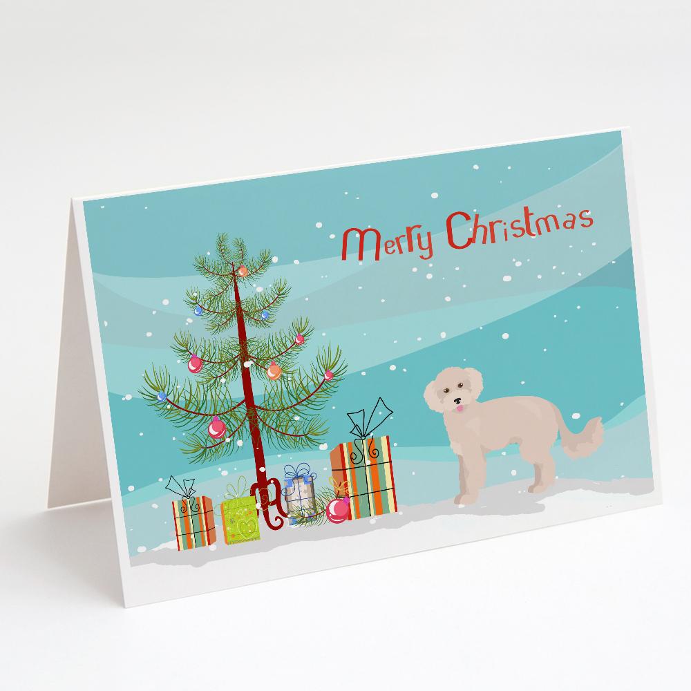 Buy this Maltipoo Christmas Tree Greeting Cards and Envelopes Pack of 8