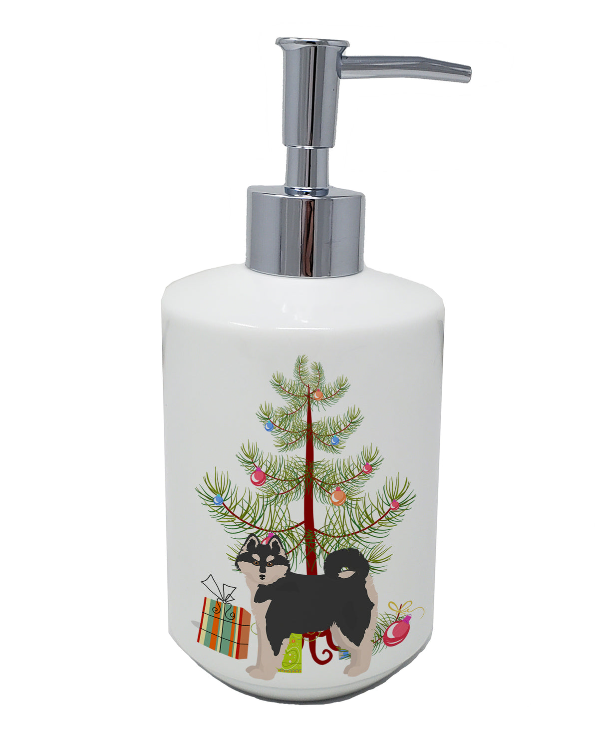 Buy this Pomsky #1 Christmas Tree Ceramic Soap Dispenser