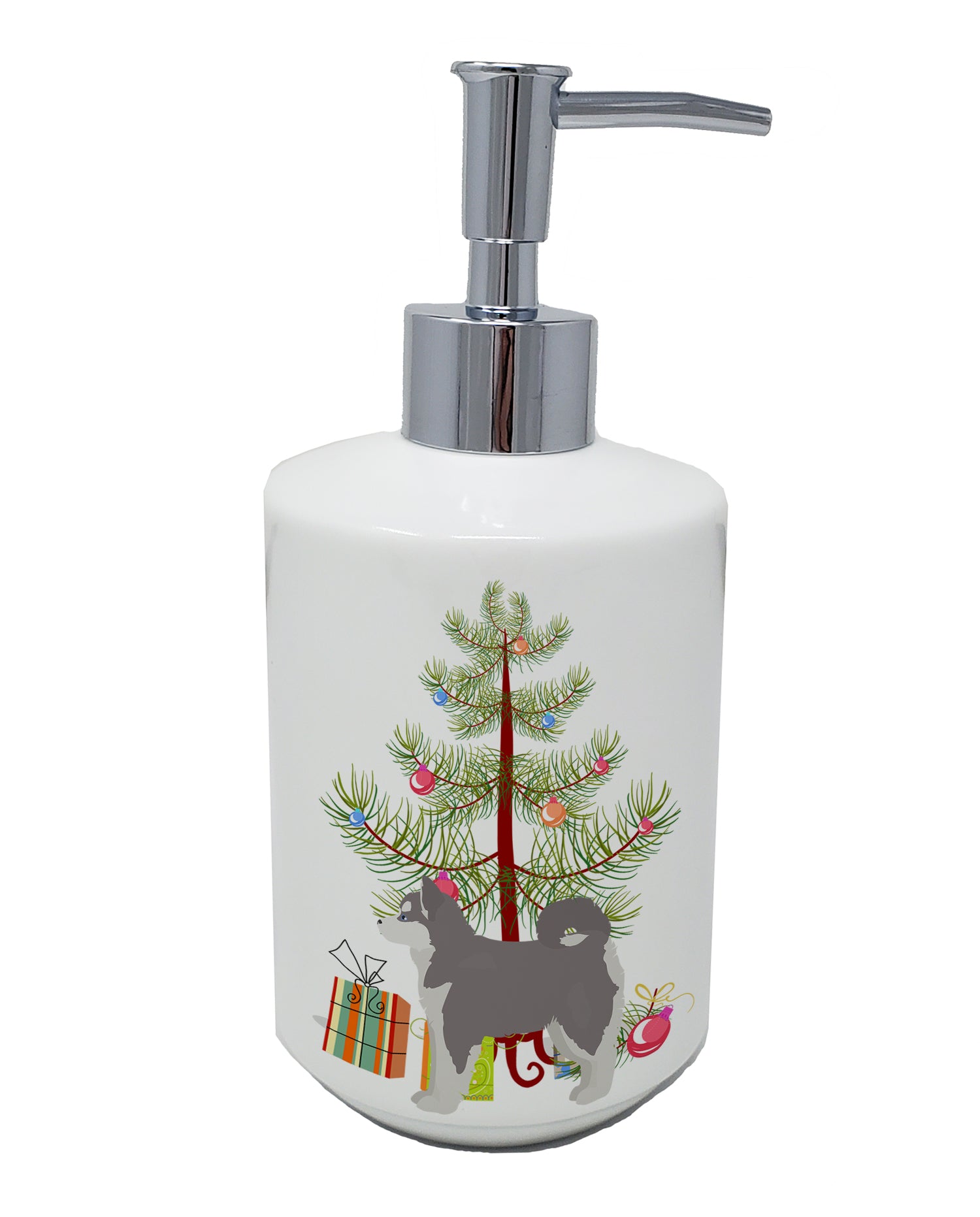 Buy this Pomsky #2 Christmas Tree Ceramic Soap Dispenser