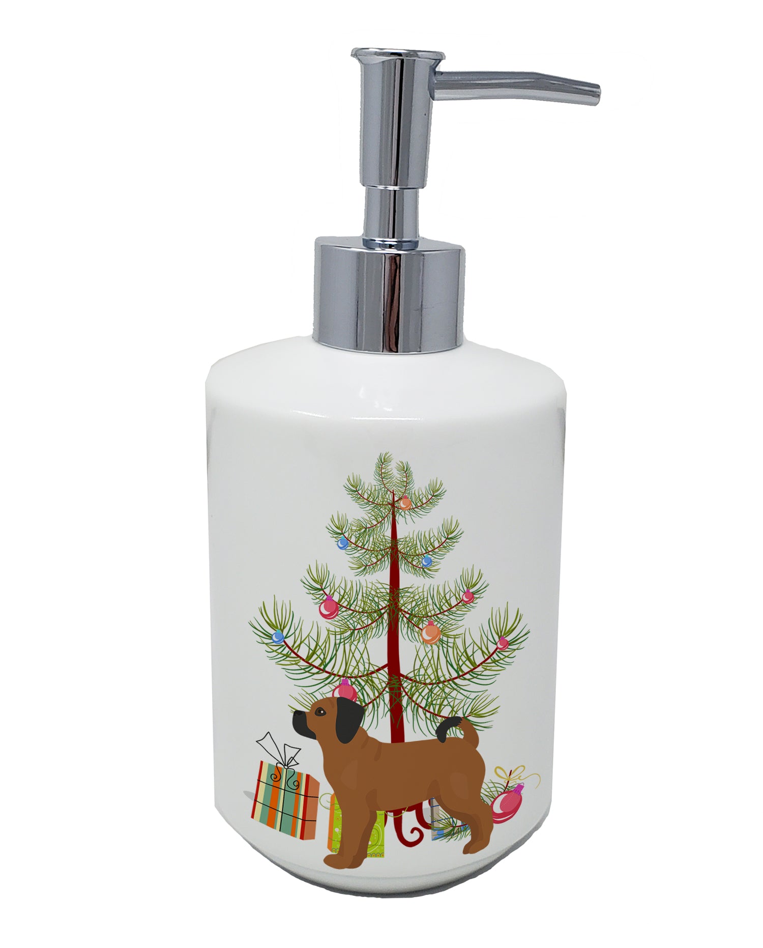 Buy this Puggle Christmas Tree Ceramic Soap Dispenser