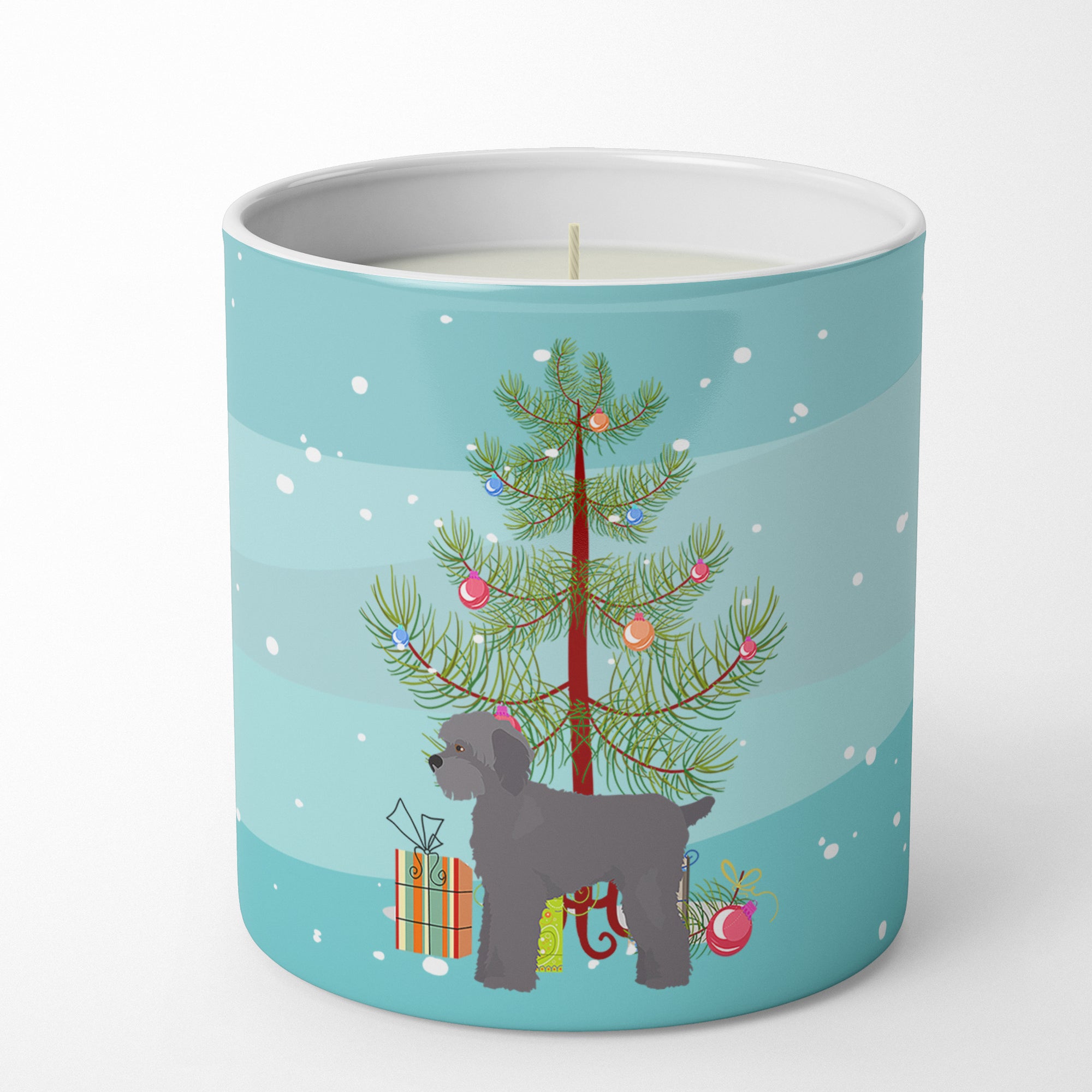 Buy this Grey Schnoodle Christmas Tree 10 oz Decorative Soy Candle