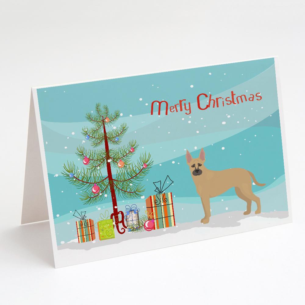 Buy this Shepherd Pit Mix #2 Christmas Tree Greeting Cards and Envelopes Pack of 8