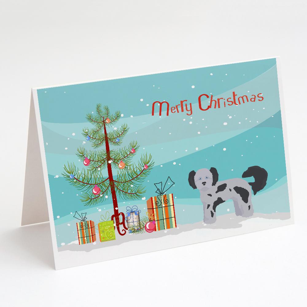 Buy this Shih Poo Christmas Tree Greeting Cards and Envelopes Pack of 8