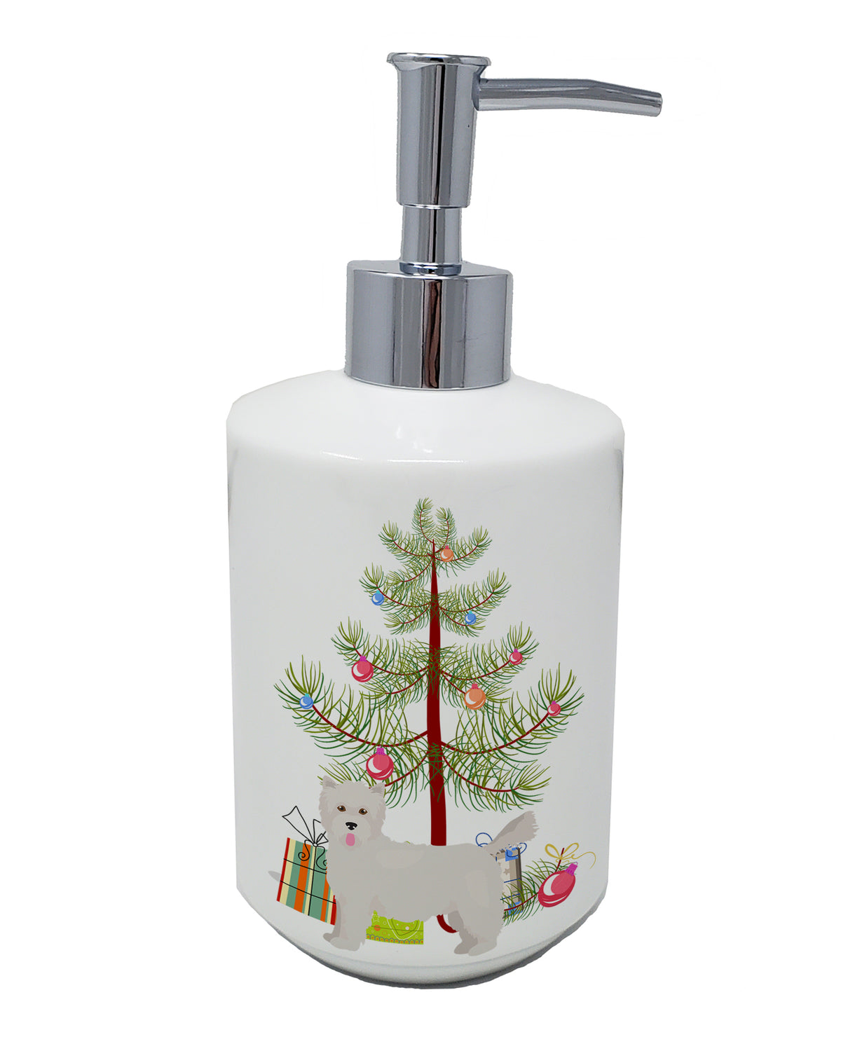 Buy this Westiepoo #2 Christmas Tree Ceramic Soap Dispenser