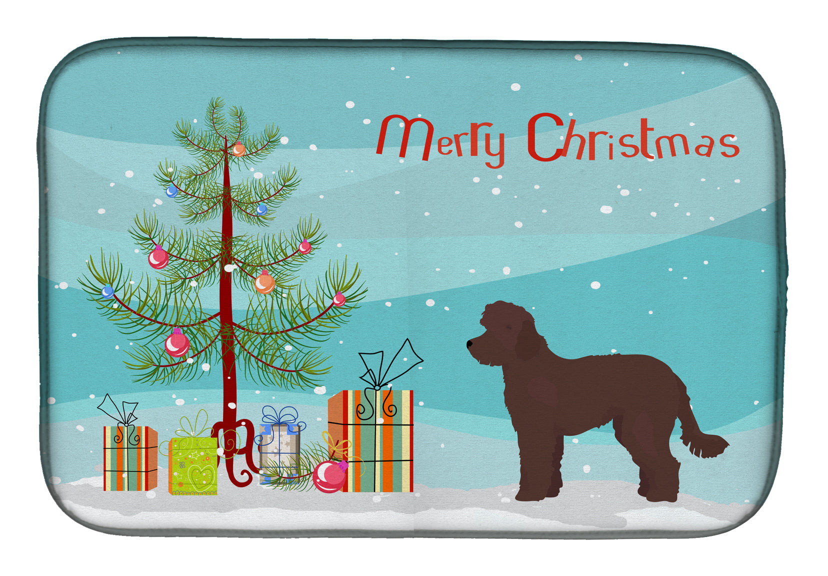 Whoodle #1 Christmas Tree Dish Drying Mat CK3880DDM  the-store.com.