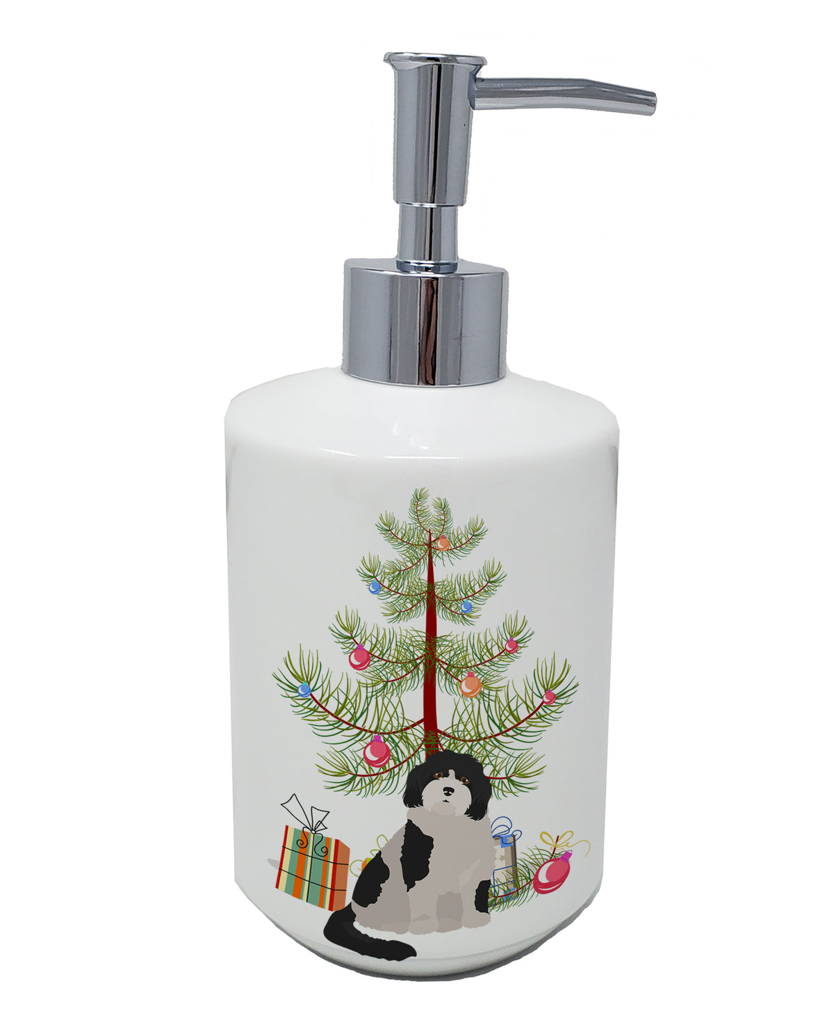 Buy this Cavachon #3 Christmas Tree Ceramic Soap Dispenser
