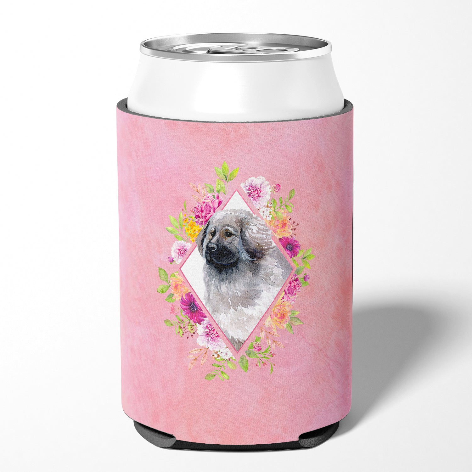 Moscow Watchdog Pink Flowers Can or Bottle Hugger CK4162CC