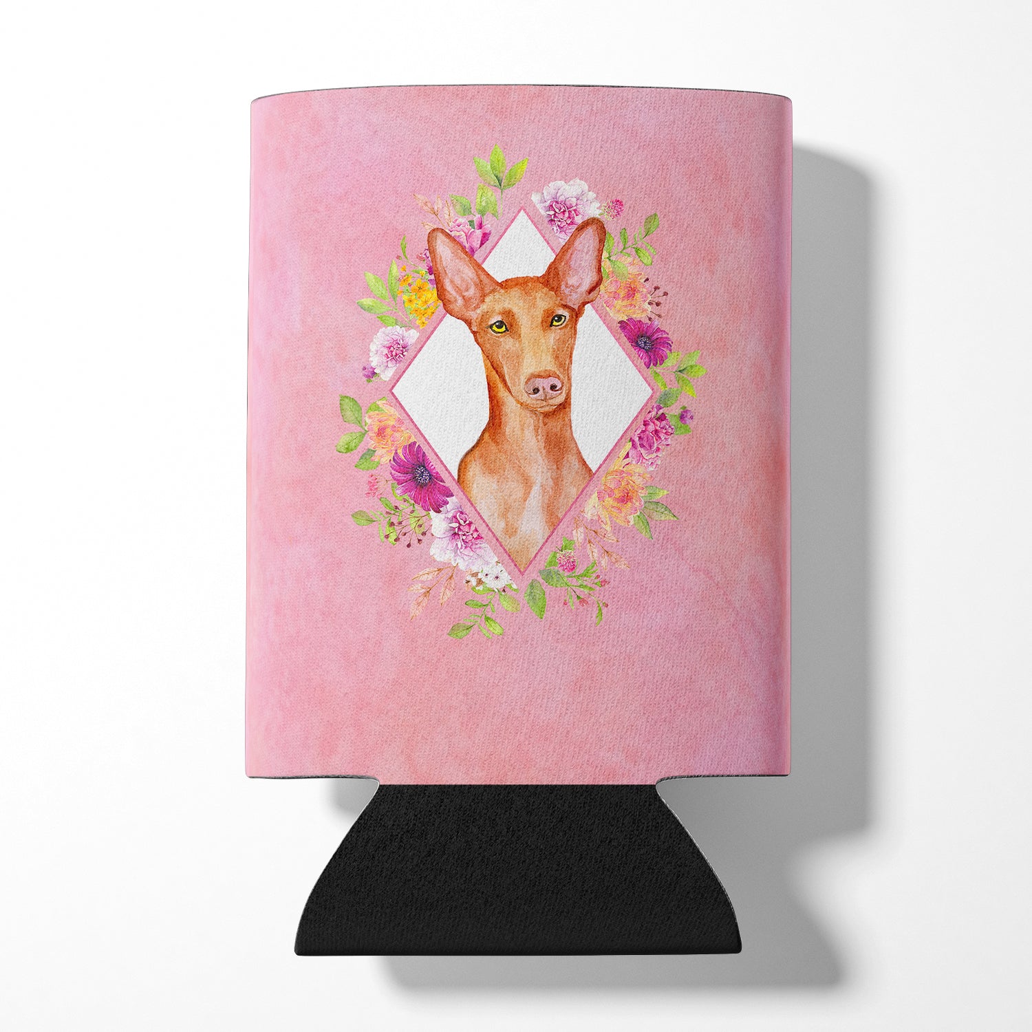 Pharaoh Hound Pink Flowers Can or Bottle Hugger CK4168CC  the-store.com.