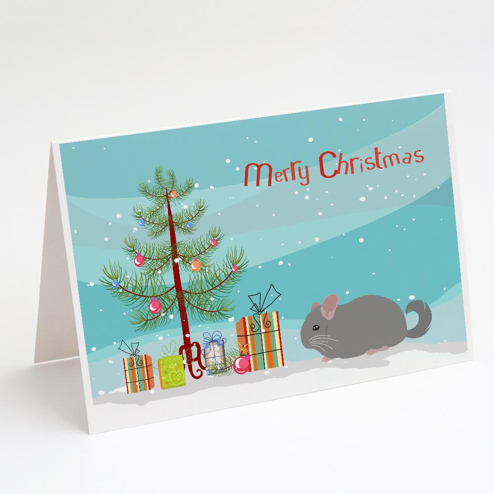 Buy this Agouti Chinchilla Merry Christmas Greeting Cards and Envelopes Pack of 8