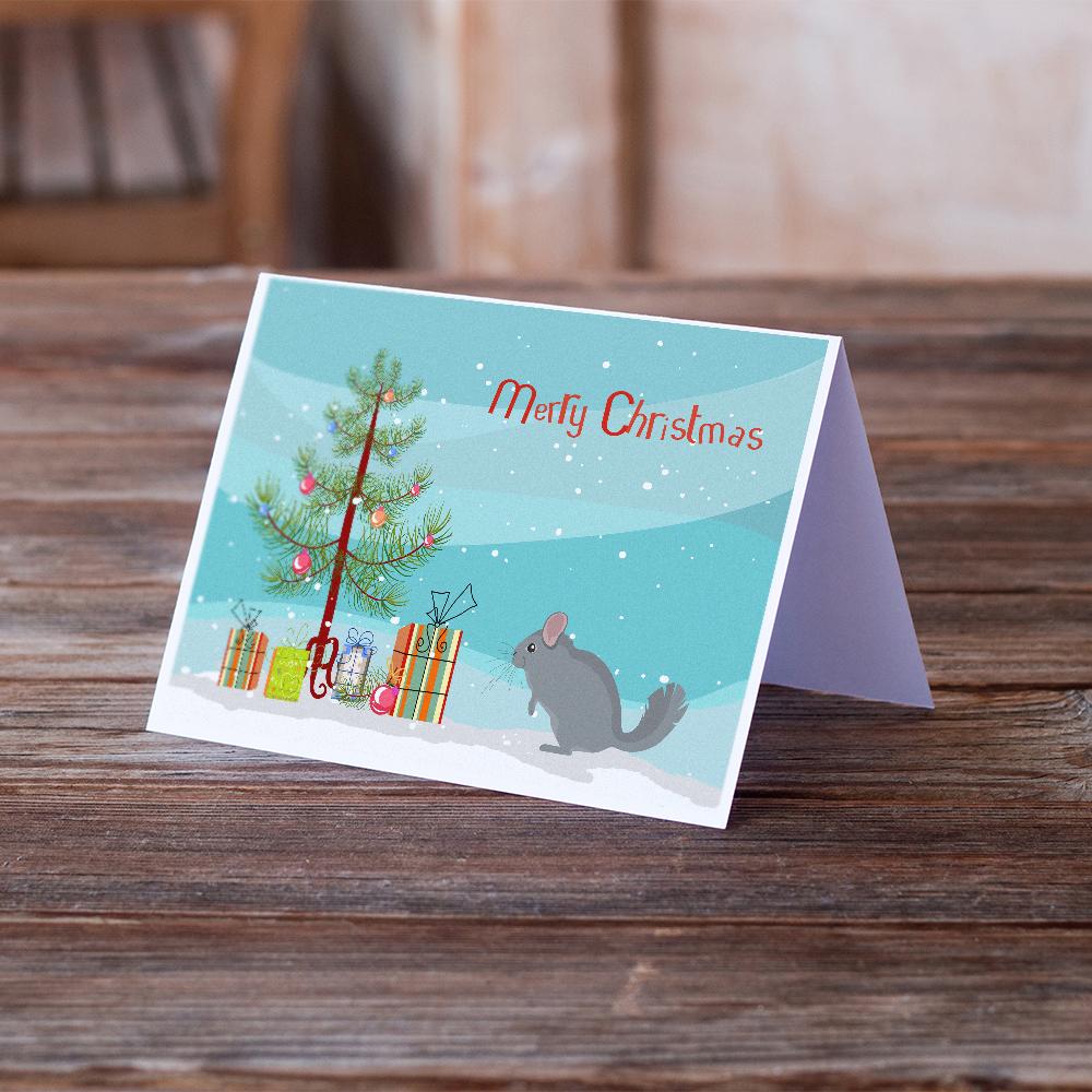 Foggy Chinchilla Merry Christmas Greeting Cards and Envelopes Pack of 8 - the-store.com