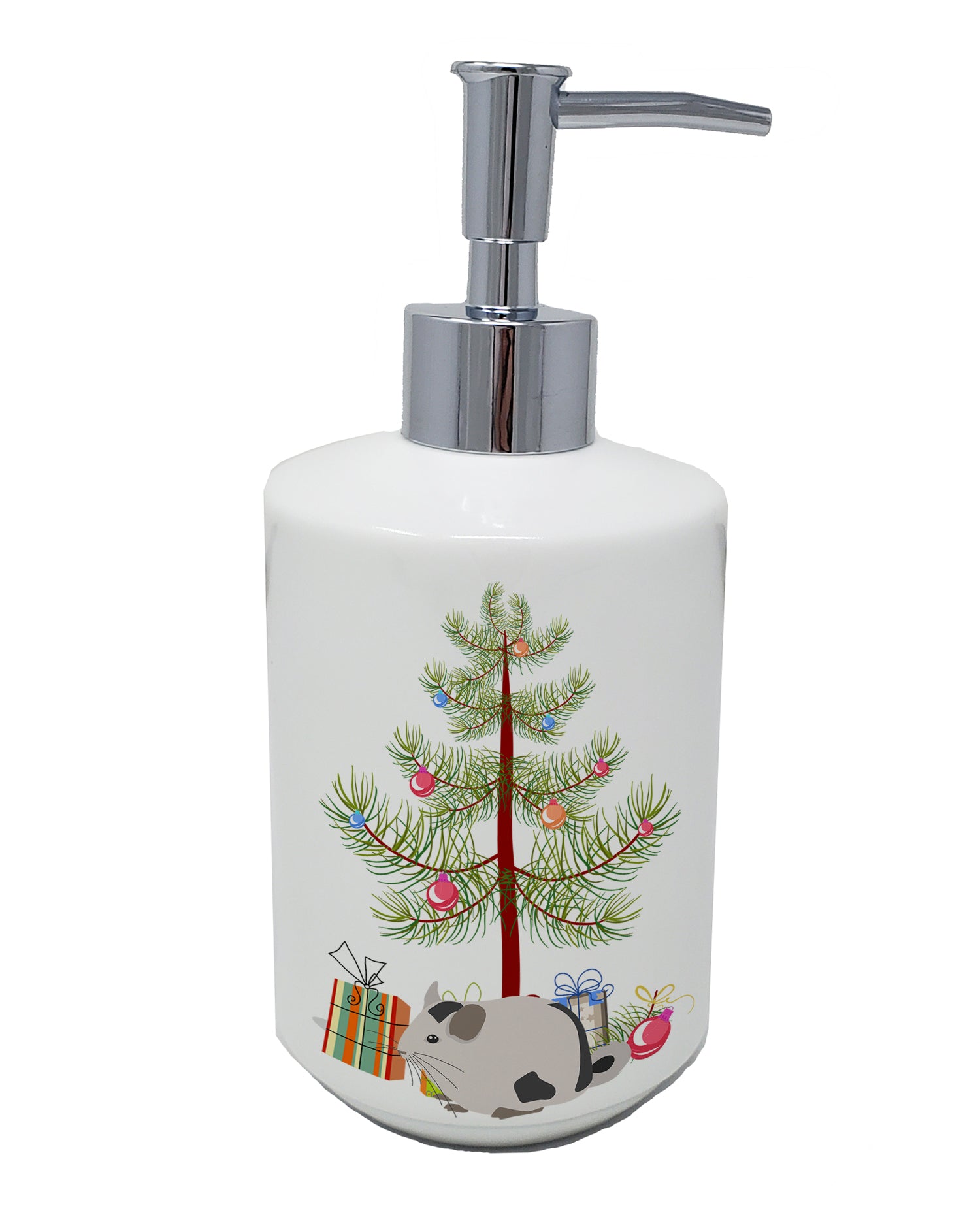 Buy this Mosaic Chinchilla Merry Christmas Ceramic Soap Dispenser