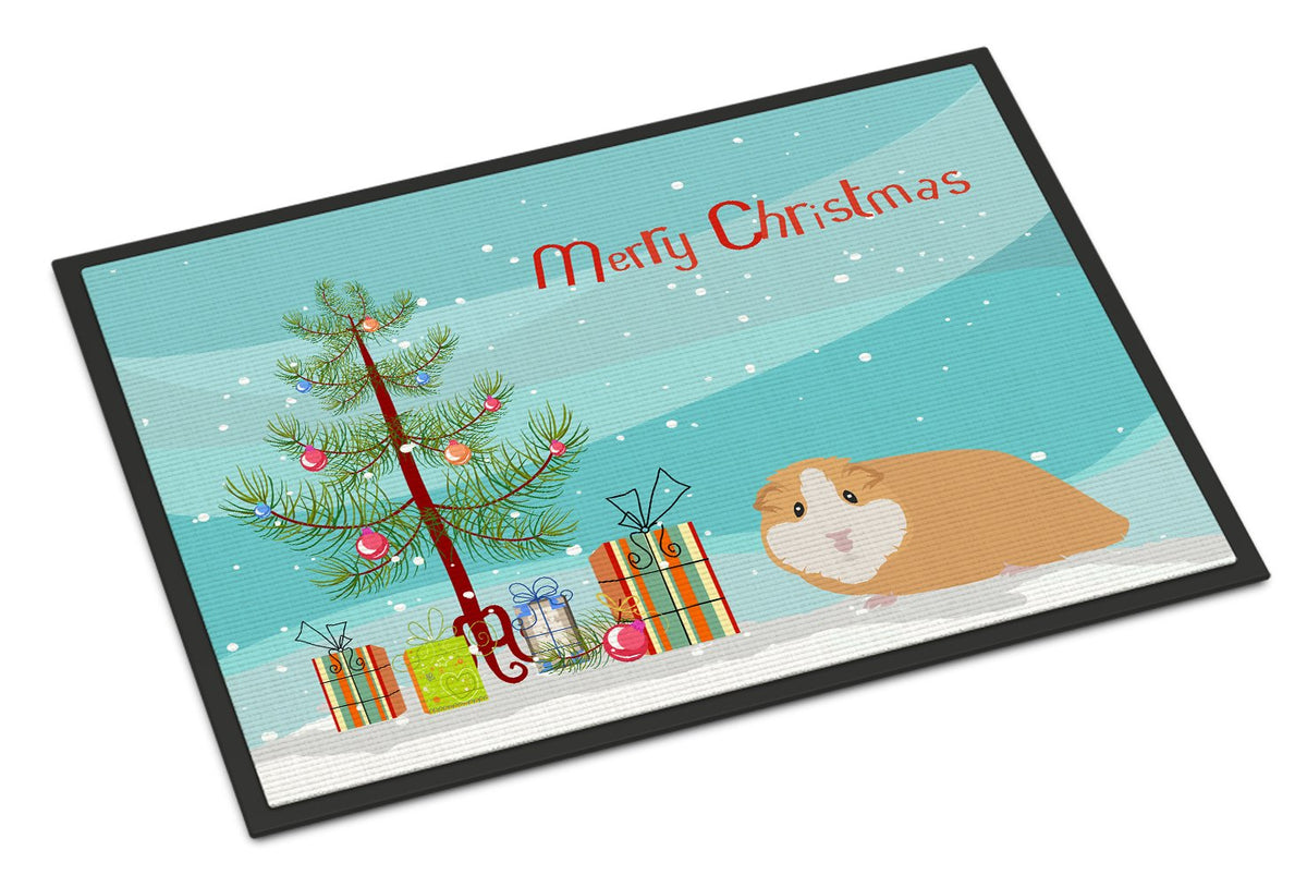 American Guinea Pig Merry Christmas Indoor or Outdoor Mat 24x36 CK4439JMAT by Caroline&#39;s Treasures
