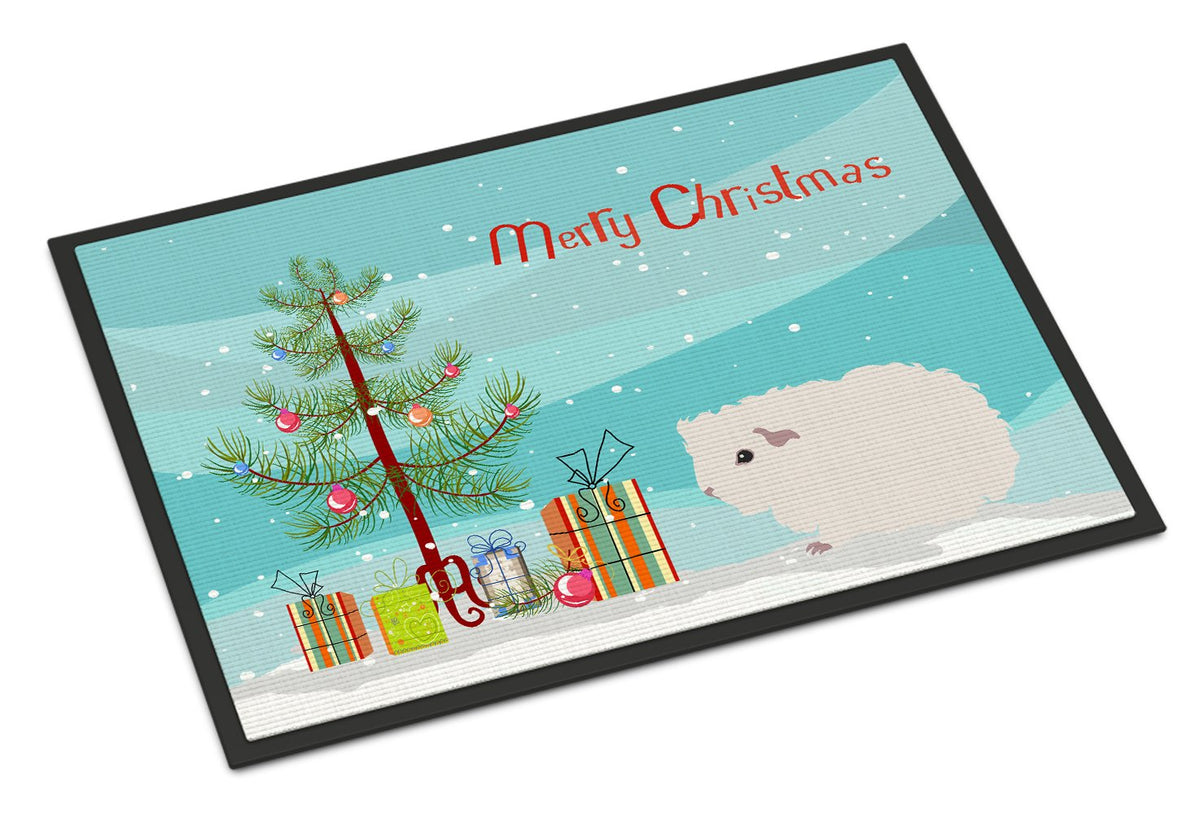 Merino Guinea Pig Merry Christmas Indoor or Outdoor Mat 24x36 CK4442JMAT by Caroline&#39;s Treasures