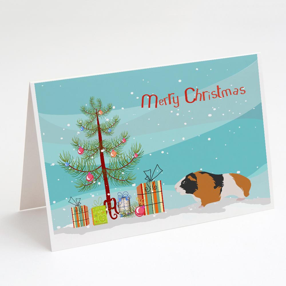Buy this Rex Guinea Pig Merry Christmas Greeting Cards and Envelopes Pack of 8