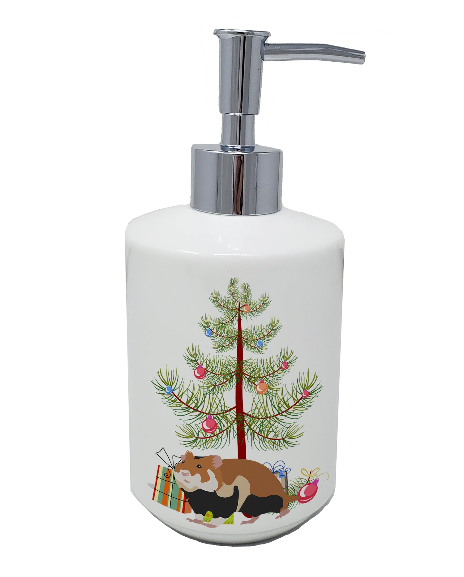 Buy this European Hamster Merry Christmas Ceramic Soap Dispenser