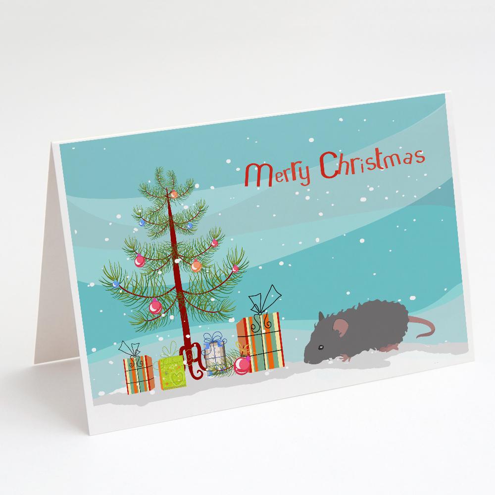 Buy this Australian Long Coated Mouse Merry Christmas Greeting Cards and Envelopes Pack of 8