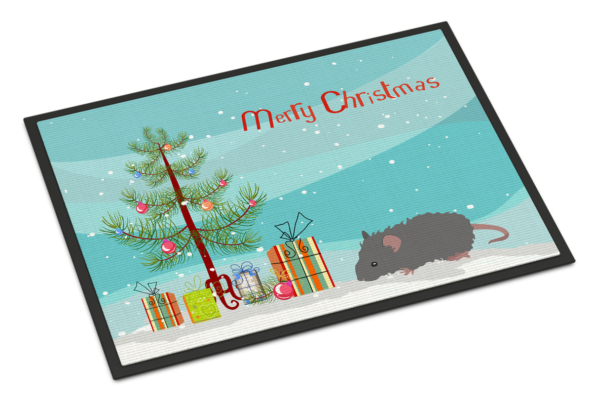 Australian Long Coated Mouse Merry Christmas Indoor or Outdoor Mat 18x27 CK4459MAT - the-store.com