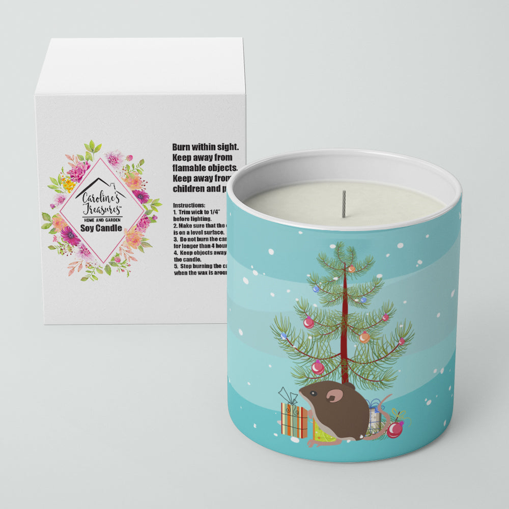 Caroline's Treasures Baby Mouse Merry Christmas 10 oz Decorative Soy Candle