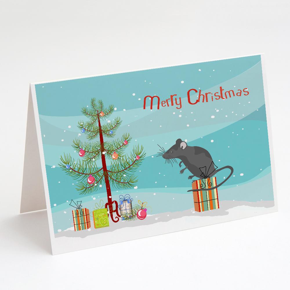 Buy this Satin Mouse Merry Christmas Greeting Cards and Envelopes Pack of 8