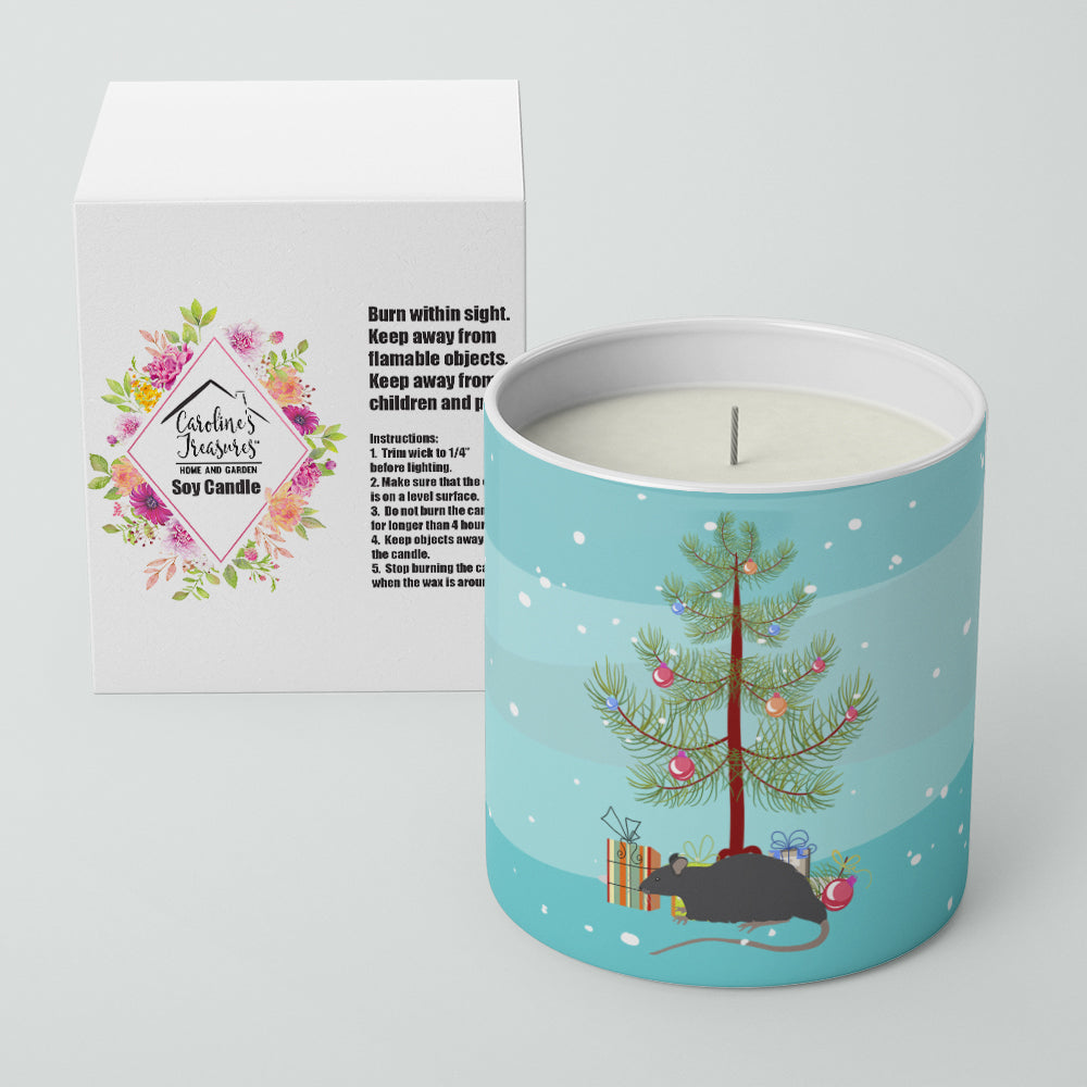Black Rat Merry Christmas 10 oz Decorative Soy Candle - the-store.com