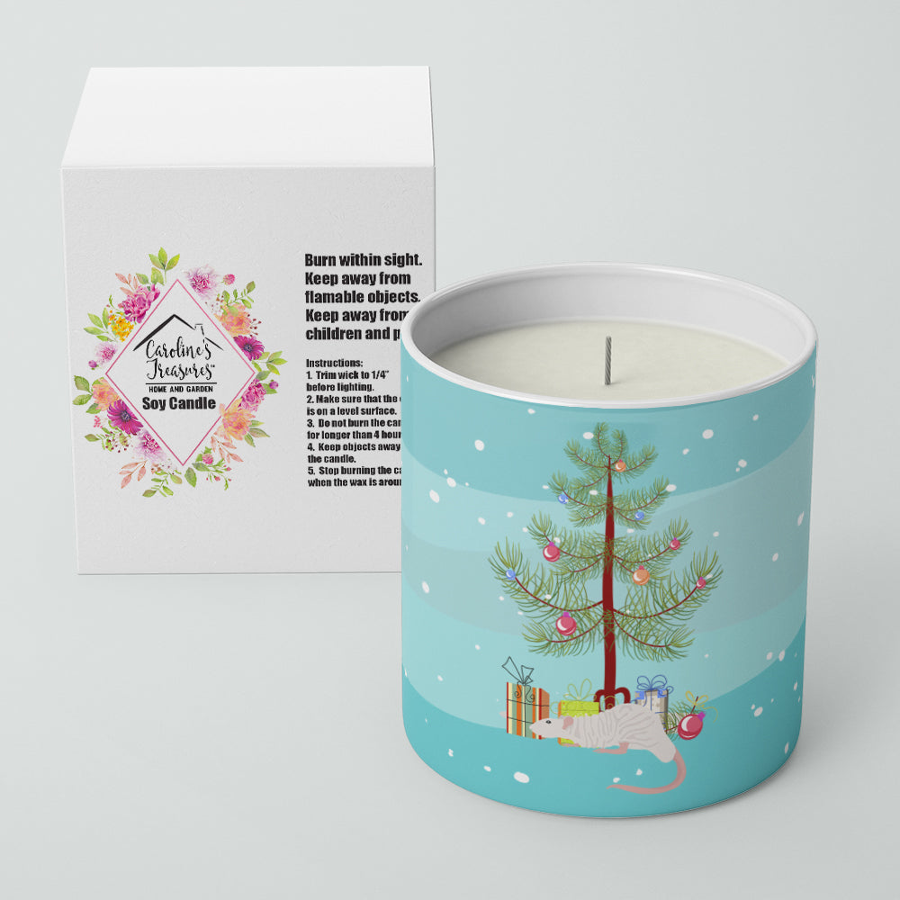Dumbo Sphynx Rat Merry Christmas 10 oz Decorative Soy Candle - the-store.com