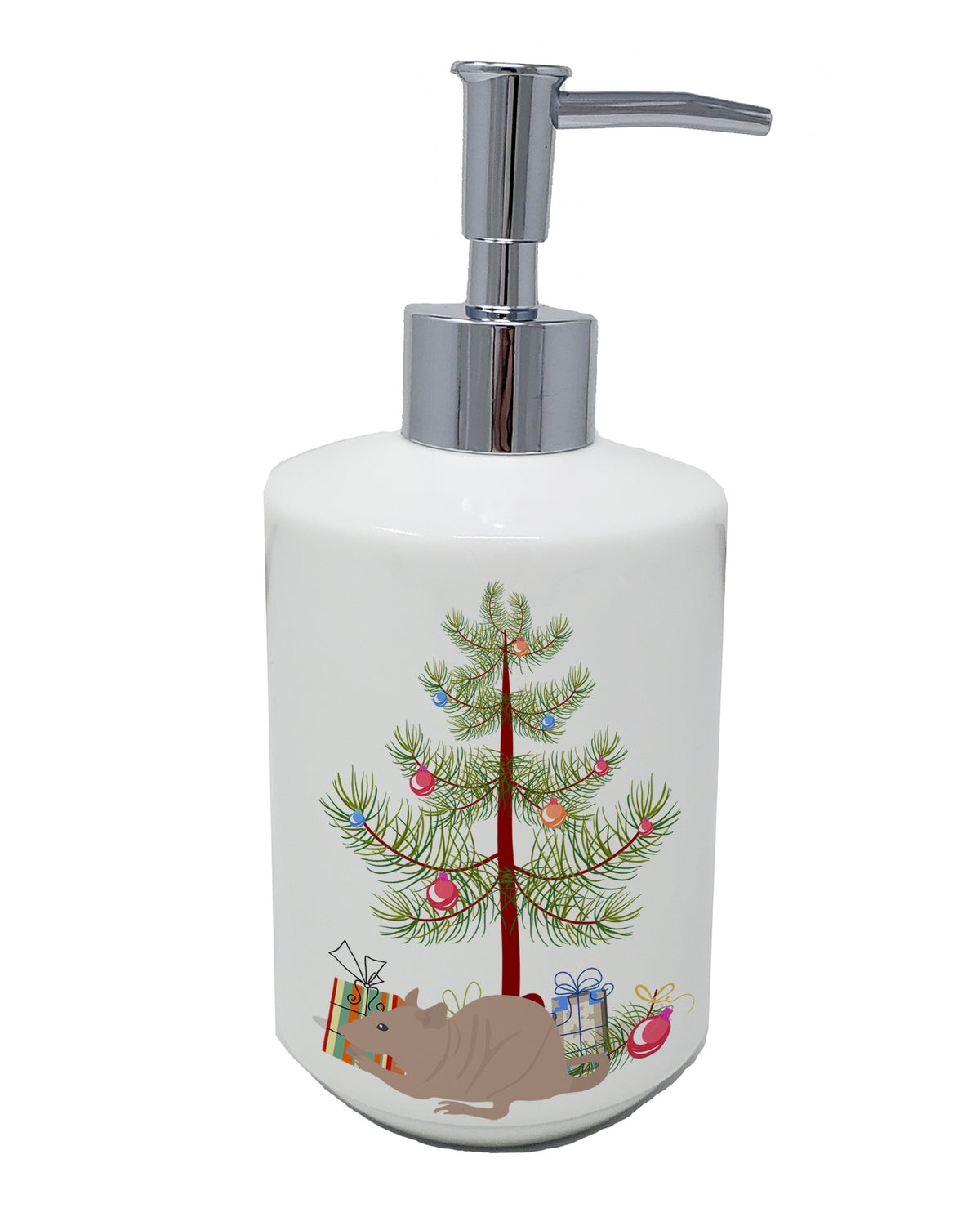 Buy this Fuzz Rat Merry Christmas Ceramic Soap Dispenser
