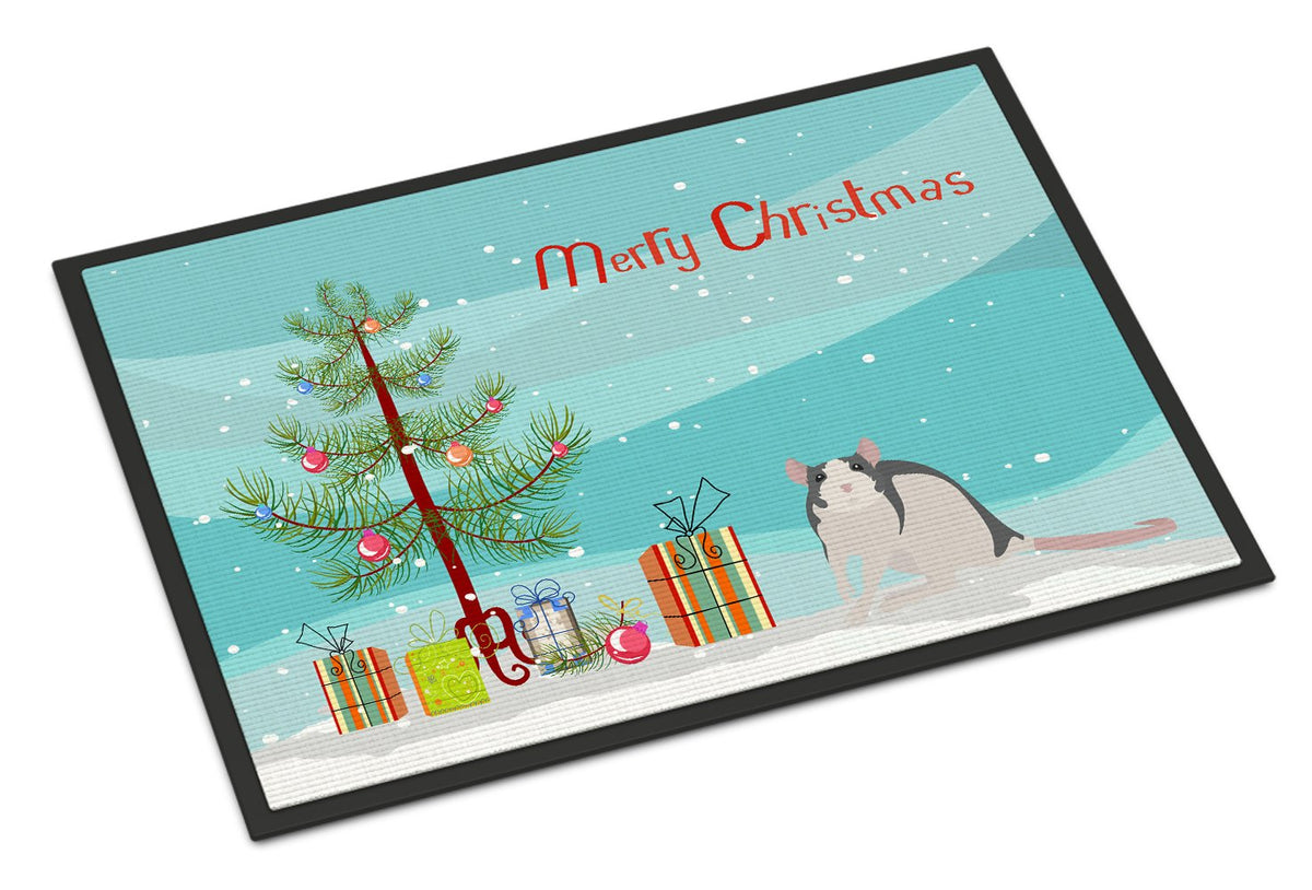 Husky Rat Merry Christmas Indoor or Outdoor Mat 24x36 CK4473JMAT by Caroline&#39;s Treasures