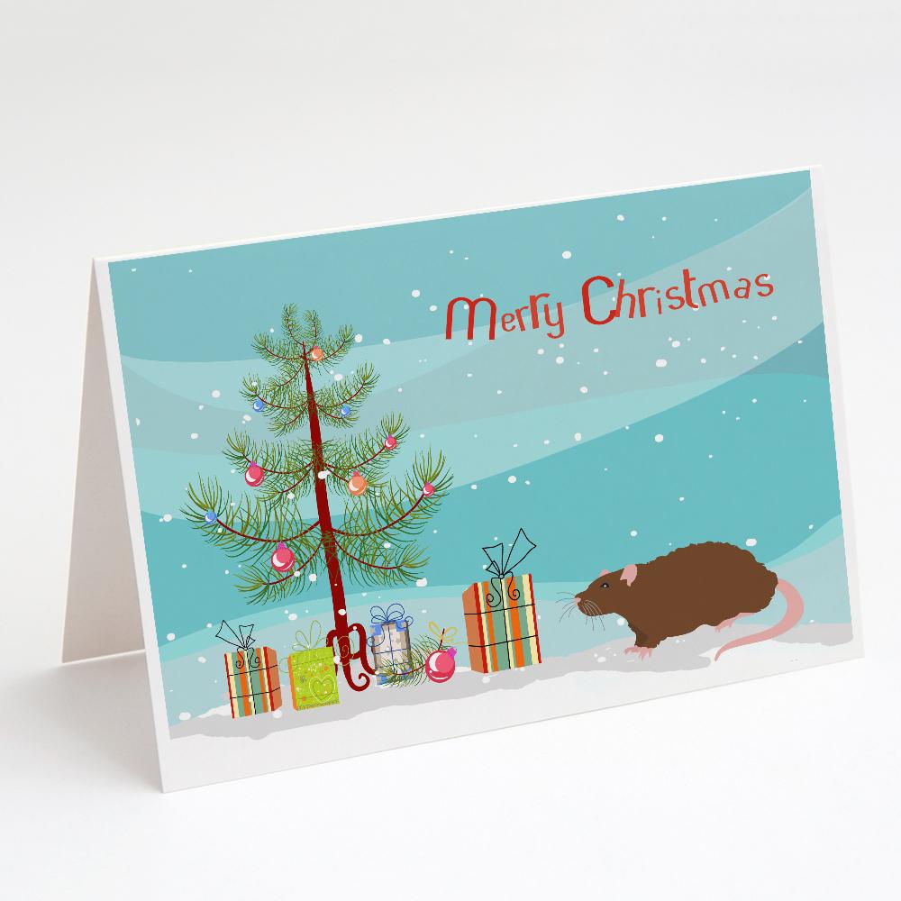 Buy this Rex Rat Merry Christmas Greeting Cards and Envelopes Pack of 8