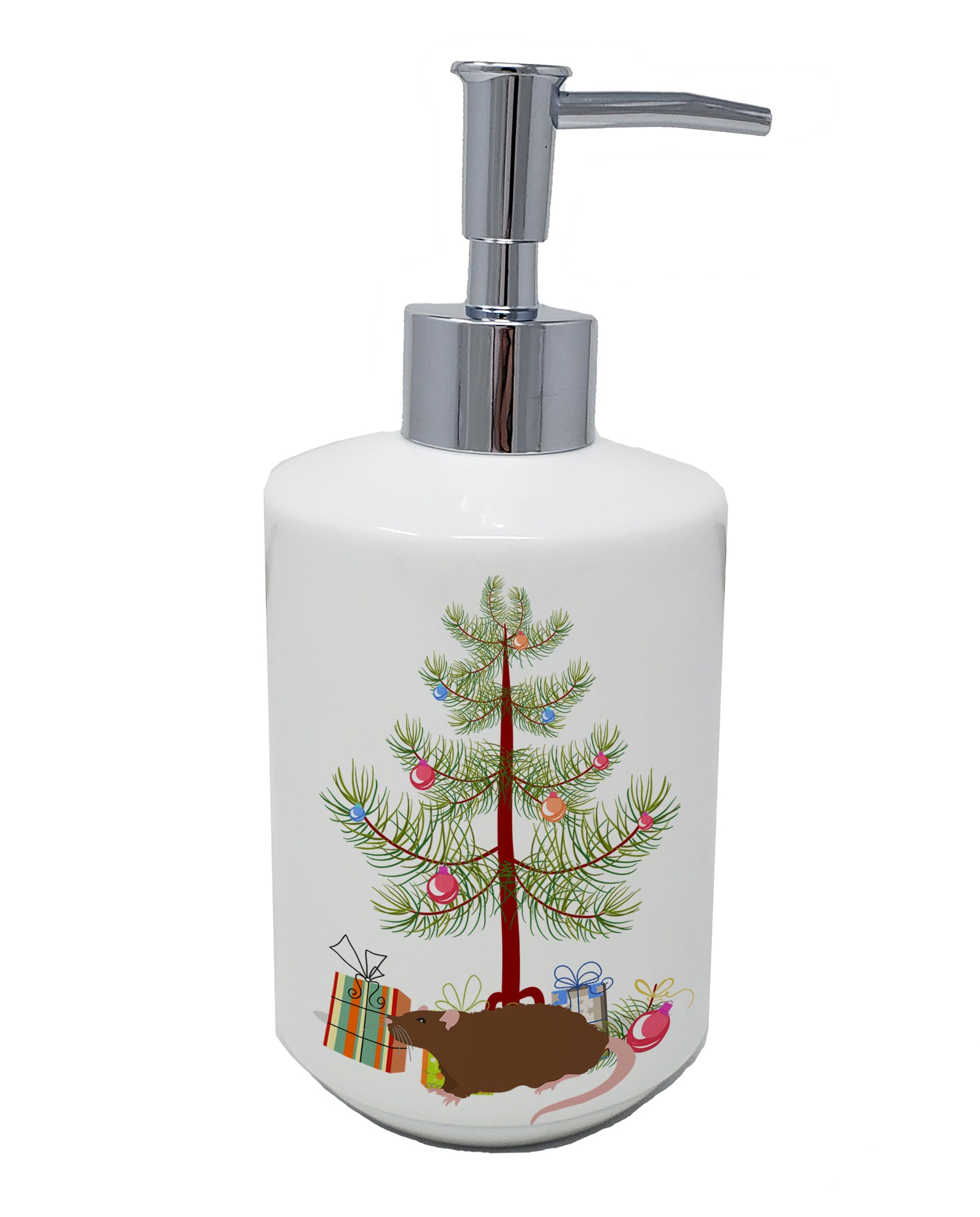 Buy this Rex Rat Merry Christmas Ceramic Soap Dispenser