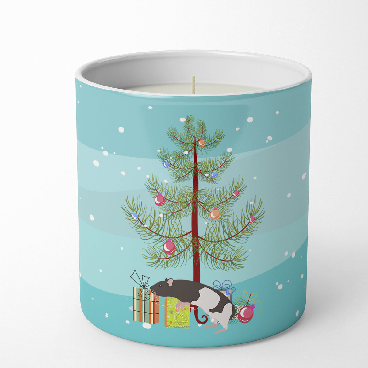 Buy this Tailless Rat Merry Christmas 10 oz Decorative Soy Candle