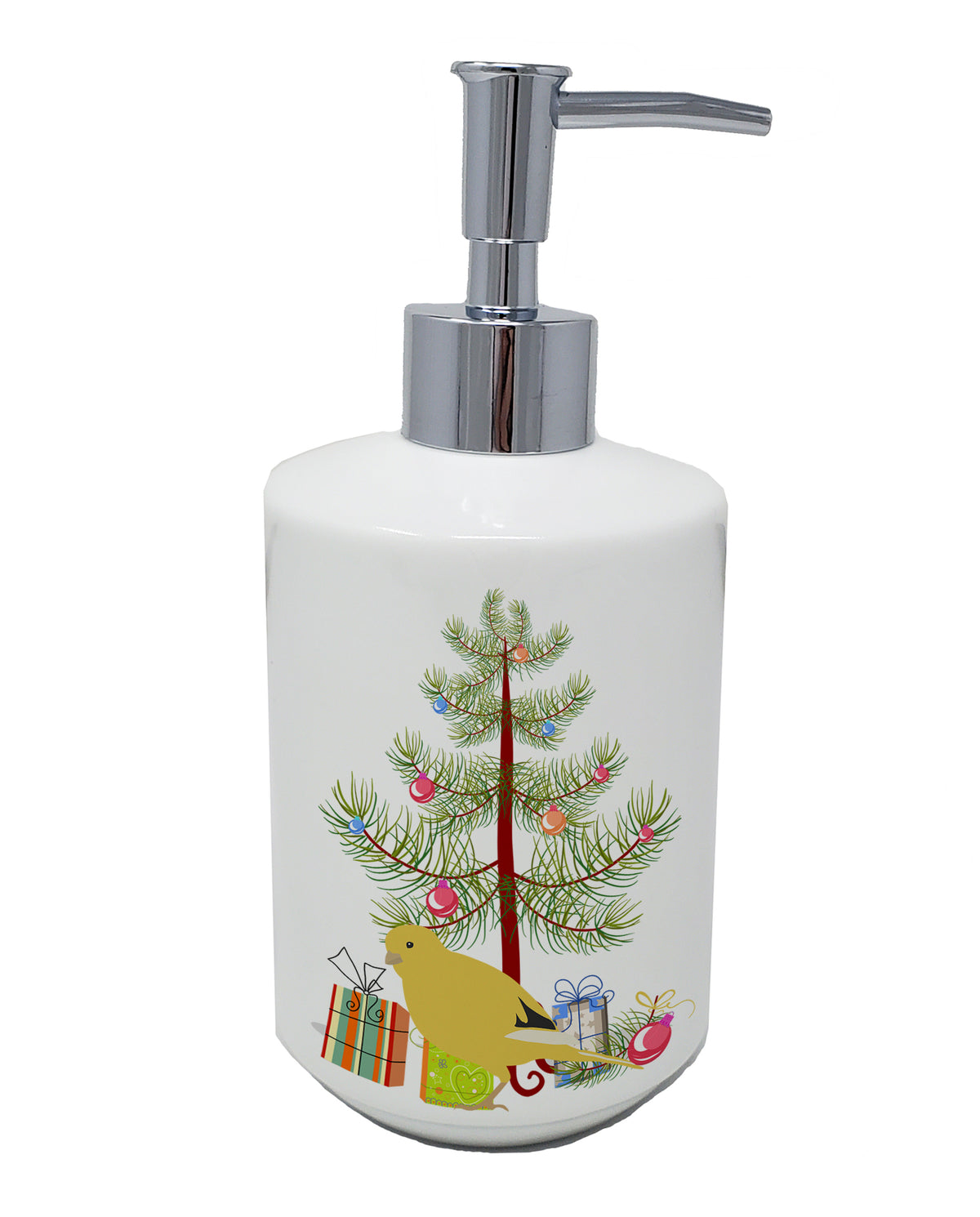 Buy this Border Canary Merry Christmas Ceramic Soap Dispenser