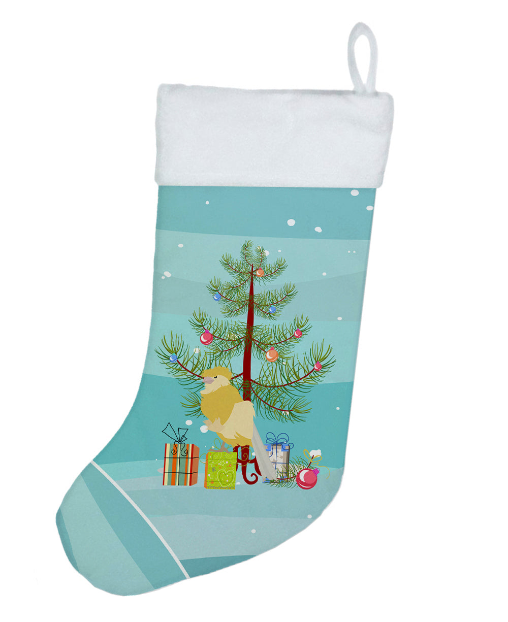French Curly Canary Merry Christmas Christmas Stocking
