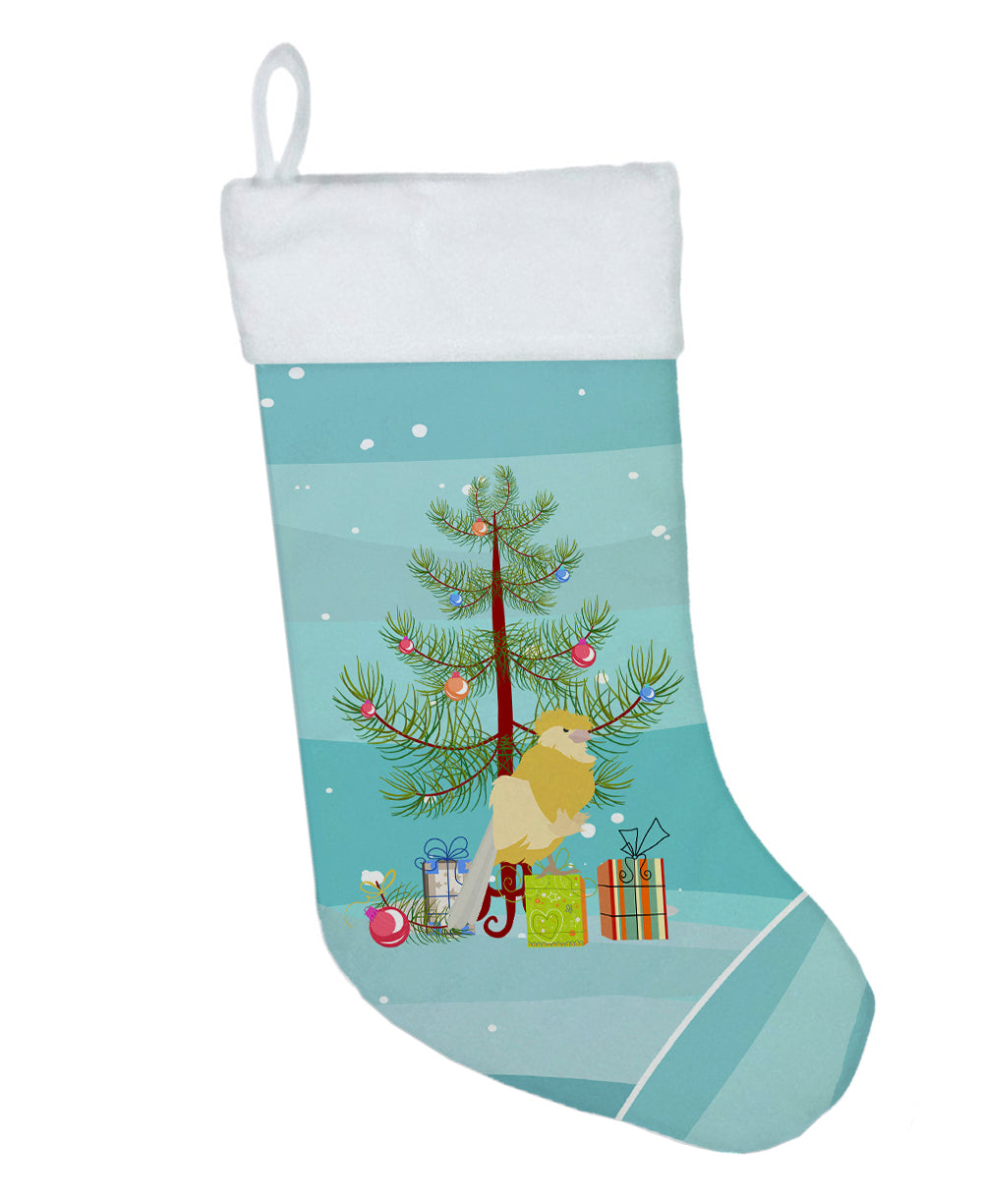 French Curly Canary Merry Christmas Christmas Stocking  the-store.com.