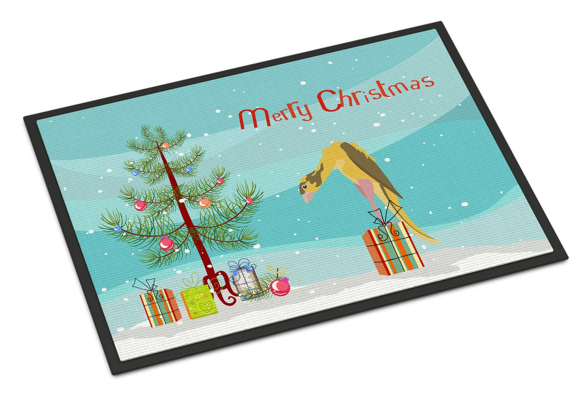 Jibso Canary Merry Christmas Indoor or Outdoor Mat 24x36 CK4480JMAT by Caroline&#39;s Treasures