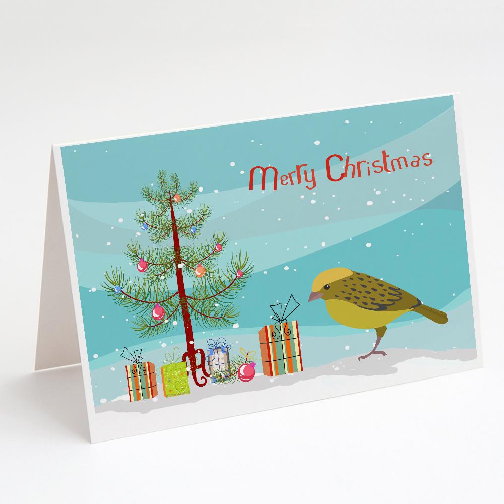 Buy this Lizard Canary Merry Christmas Greeting Cards and Envelopes Pack of 8