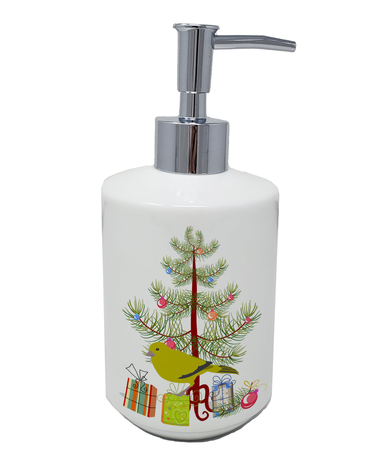 Buy this London Canary Merry Christmas Ceramic Soap Dispenser