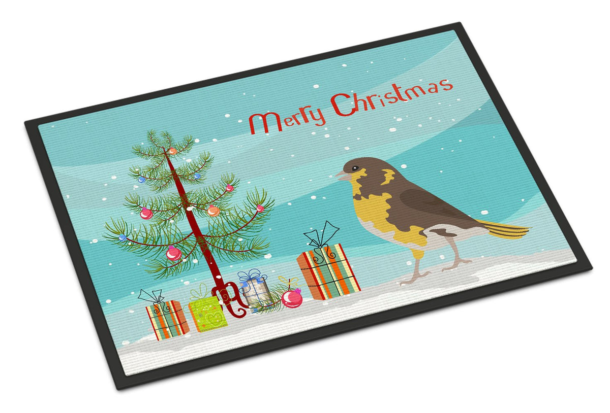 Spanish Canary Merry Christmas Indoor or Outdoor Mat 24x36 CK4485JMAT by Caroline&#39;s Treasures