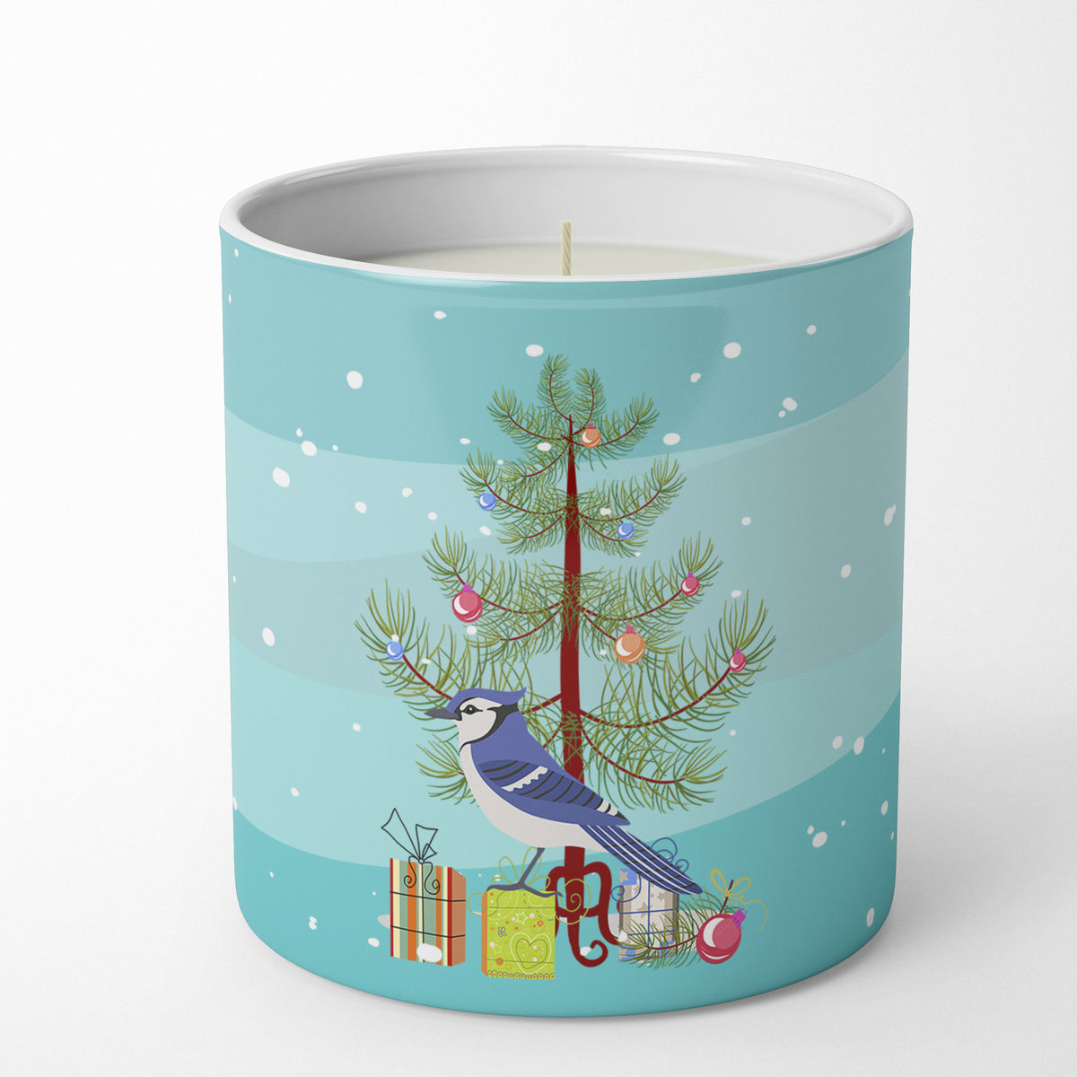 Buy this Jay Bird Merry Christmas 10 oz Decorative Soy Candle