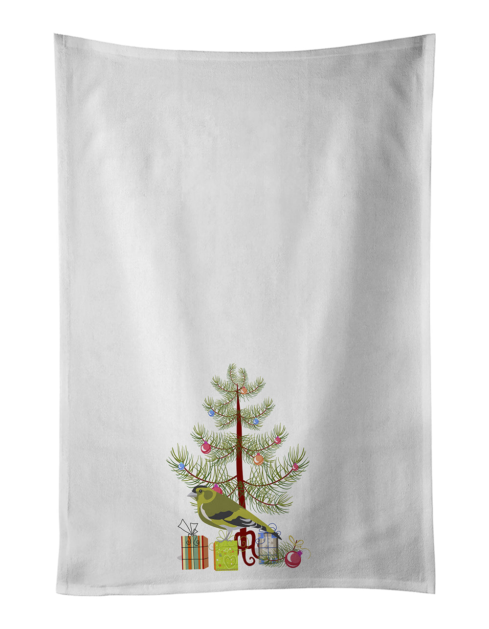 Buy this Siskin Merry Christmas White Kitchen Towel Set of 2
