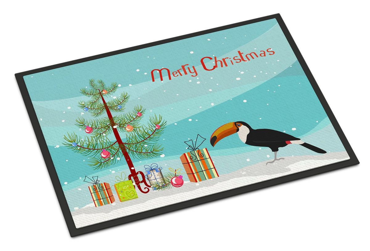 Toucan Merry Christmas Indoor or Outdoor Mat 24x36 CK4494JMAT by Caroline&#39;s Treasures