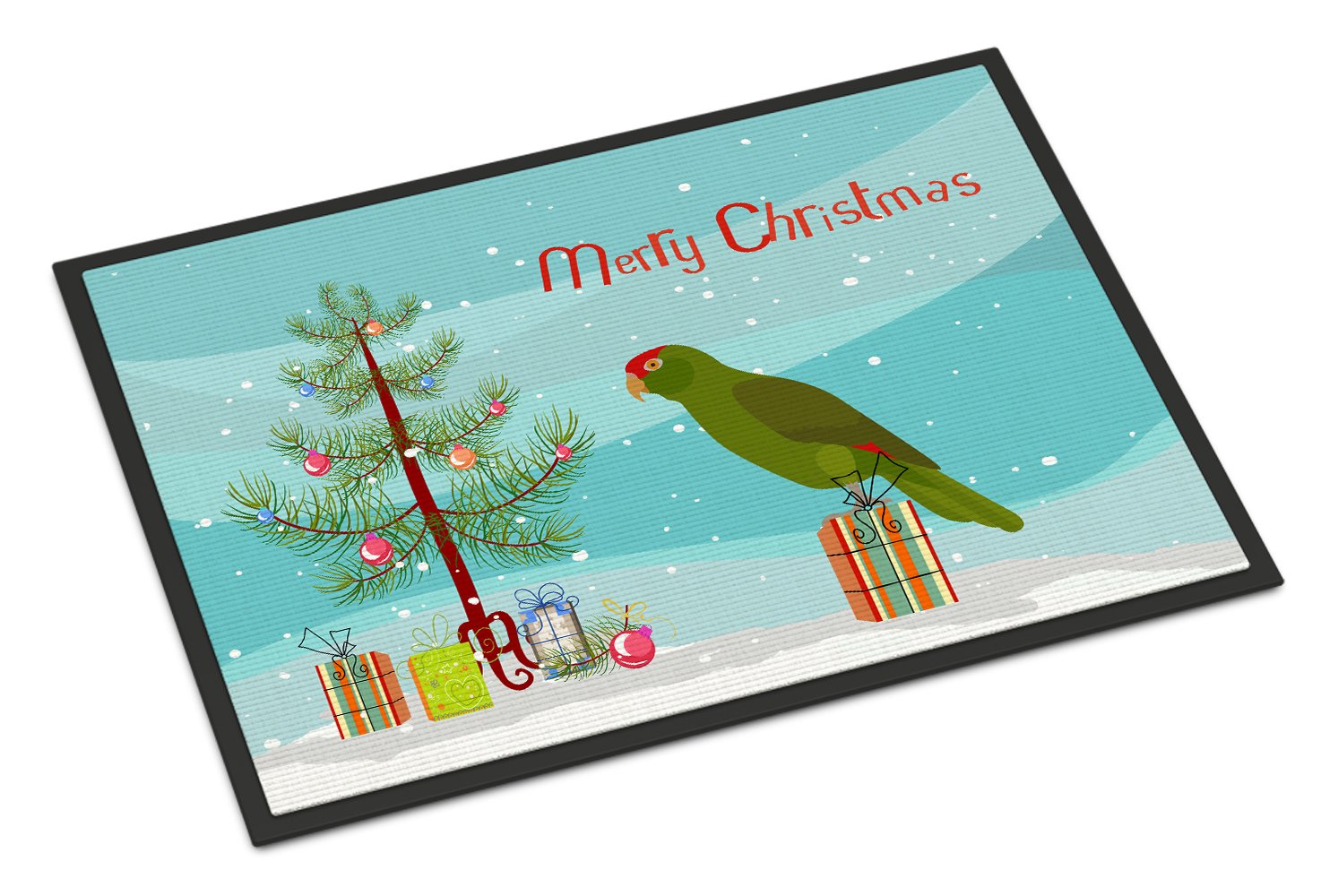 Amazon Parrot Merry Christmas Indoor or Outdoor Mat 24x36 CK4496JMAT by Caroline's Treasures