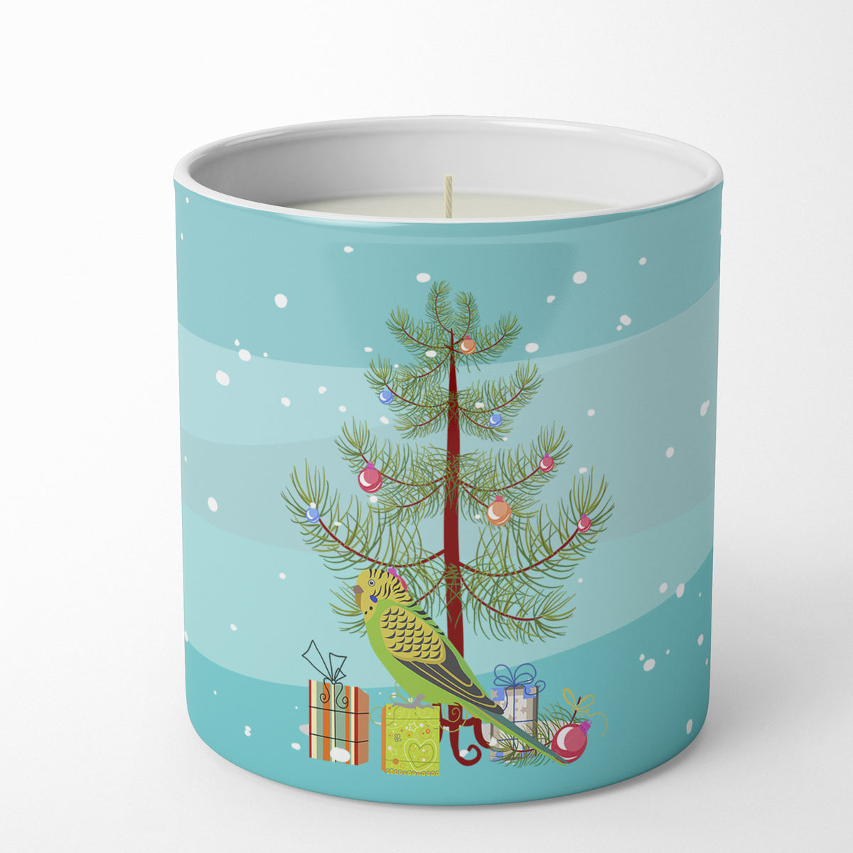 Buy this Budgerigar Merry Christmas 10 oz Decorative Soy Candle