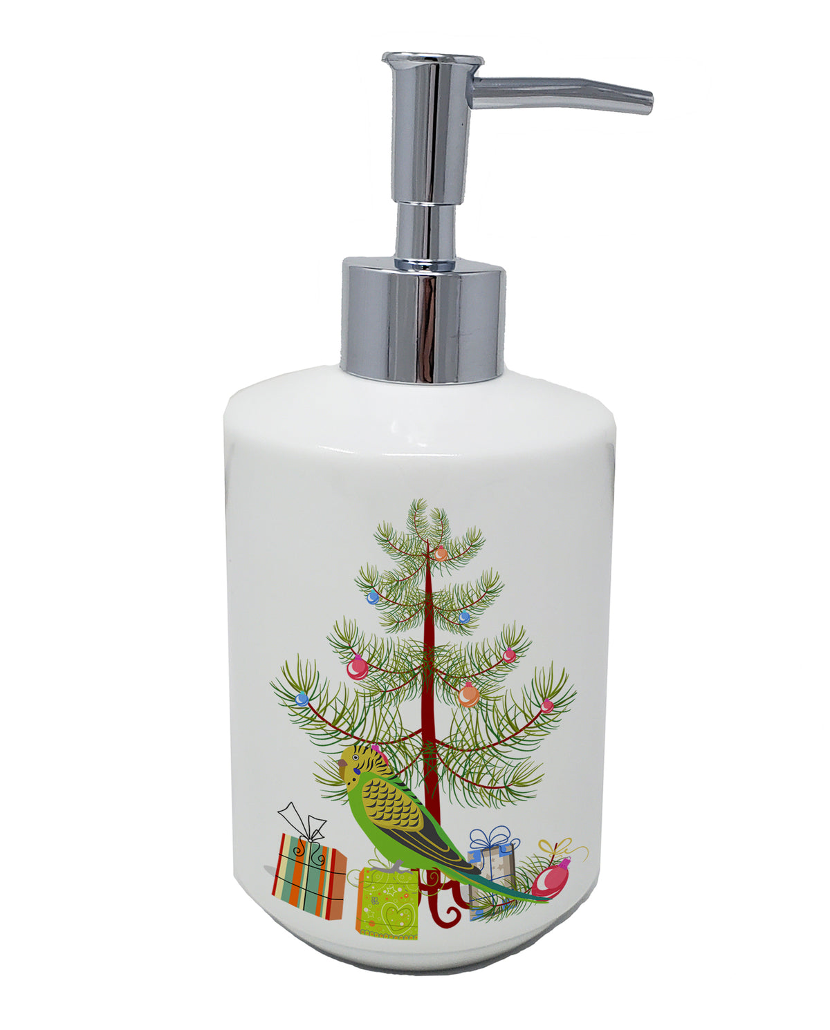 Buy this Budgerigar Merry Christmas Ceramic Soap Dispenser